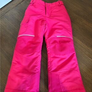 Swiss Tech Bright Pink Kids Snow Pants